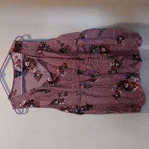 Torrid floral sleeveless blouse